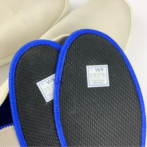 Rothy’s Original Slip On Sneaker Loafer Sand Beige Cream Knit Shoes 9 - Picture 9 of 11